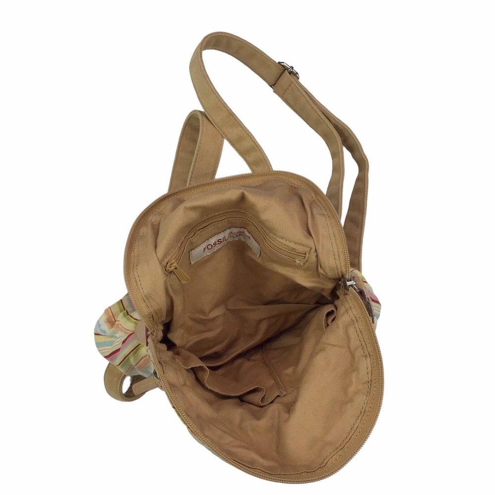 Fossil Colorful Striped Canvas Zip Around Mini Sm… - image 6
